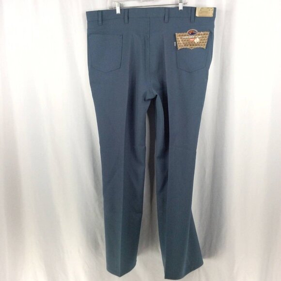 NWT Vintage Levis 517 70s Saddleman Boot Cut Pants Jeans 46x34 Blue USA - Picture 2 of 8